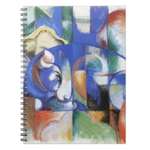Carnet Taureau couché par Franz Marc, Cubisme Ancien Art
