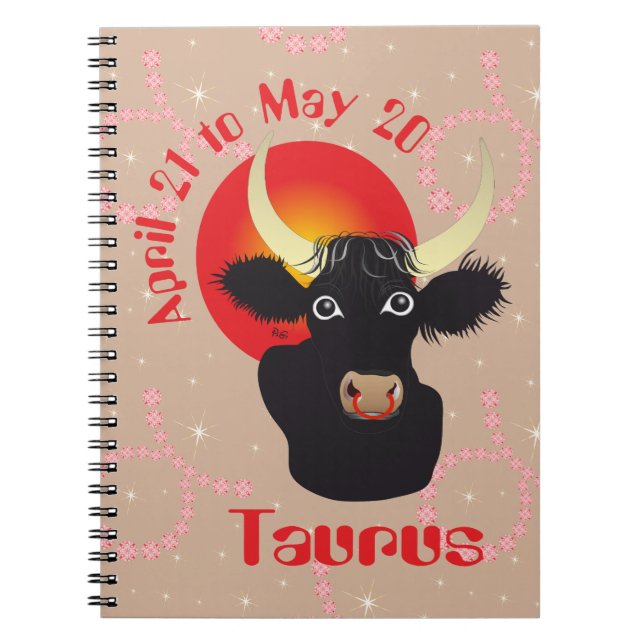 Carnet Taurus April 21 to May 20 Notebooks (Devant)