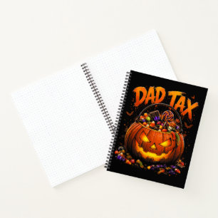 Carnet Taxe Papa Drôle Halloween Citrouille