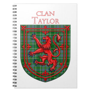 Carnet Taylor Tartan Scottish Plaid Lion Rampant