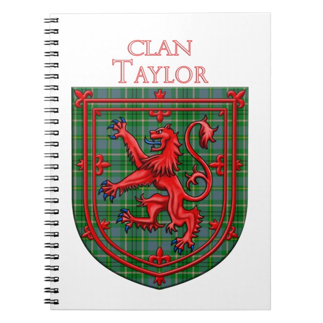 Carnet Taylor Tartan Scottish Plaid Lion Rampant (Devant)