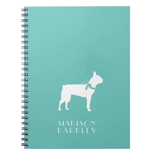 Carnet Tchiot de chien Terrier de Boston (Devant)