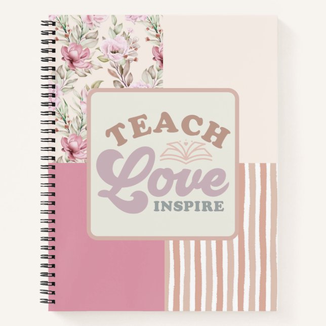 Carnet Teach Love Inspire (Devant)
