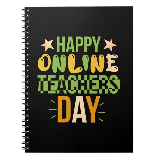 Carnet Teacher Art Happy Online Teacher Day (Devant)