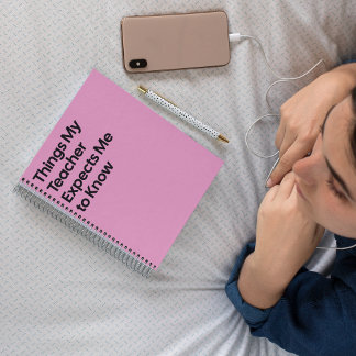 Carnet Teacher Expects Funny Notebook