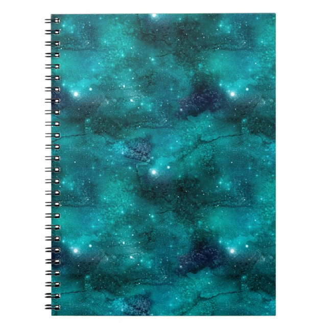 Carnet Teal Galaxy Series Design 8 (Devant)