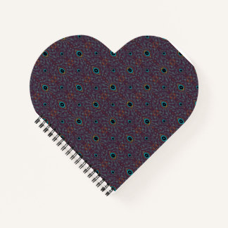 Carnet Teal Violet Jewel Plume de Paon