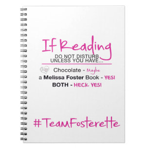 Carnet #TeamFosterette Si La Lecture Ne Dérange Pas Le Ca