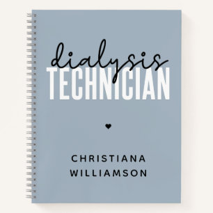 Carnet Technicien de dialyse personnalisé Cadeaux techn