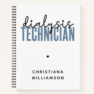 Carnet Technicien de dialyse personnalisé Cadeaux techn