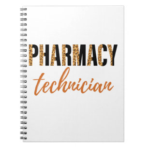 Carnet Technicien en pharmacie Empreinte de léopard de l