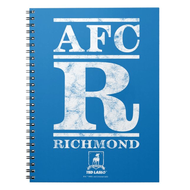 Carnet Ted Lasso | AFC R Richmond Text Logo (Devant)