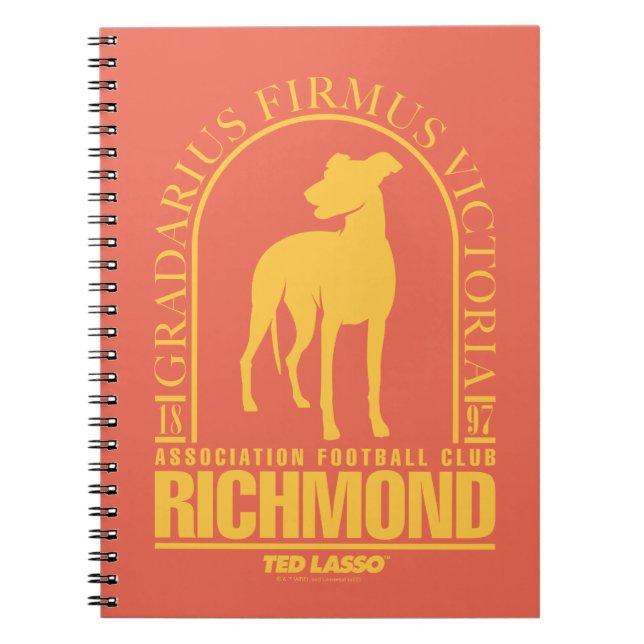 Carnet Ted Lasso | AFC Richmond Gold Arched Logo (Devant)
