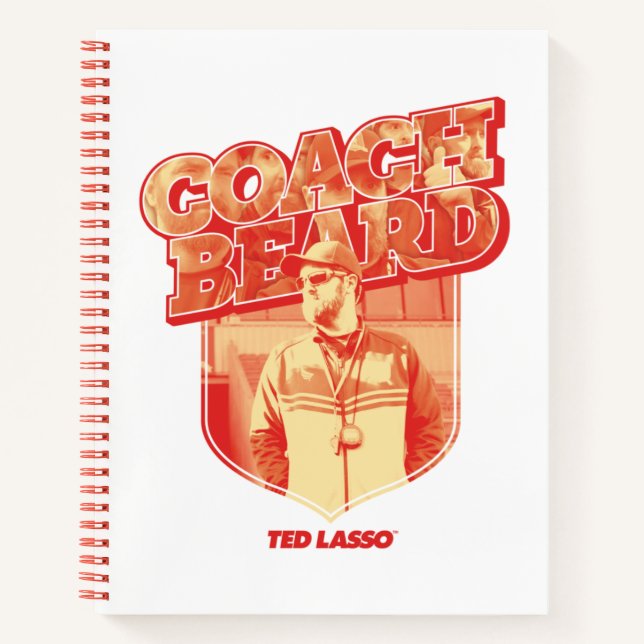 Carnet Ted Lasso | Badge de la barbe de l'entraîneur (Devant)