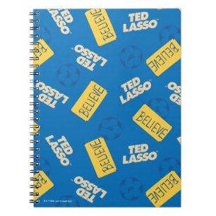 Carnet Ted Lasso Croyez le Motif de signe et de balle