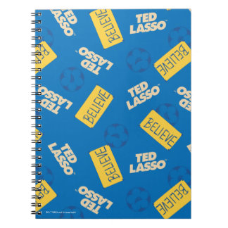 Carnet Ted Lasso | Croyez le Motif de signe et de balle