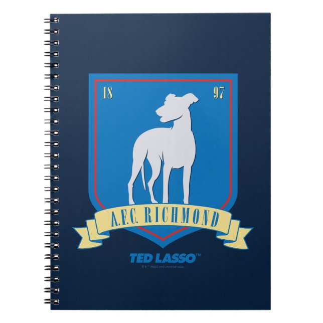 Carnet Ted Lasso | Logo de l'équipe AFC Richmond (Devant)