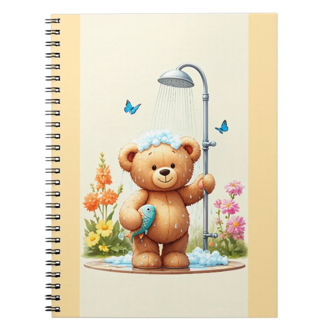 Carnet Teddy Bear Shower (Devant)
