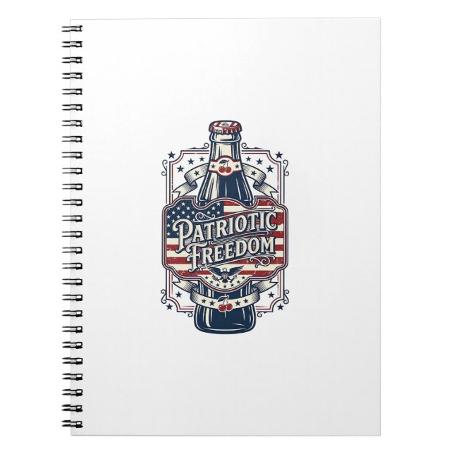 Carnet Tee-shirt graphique vectoriel rétro de soda à la c (Devant)