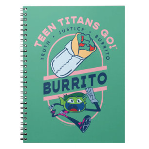Carnet Teen Titans Go! Beast Boy "Truth Justice Burrito"
