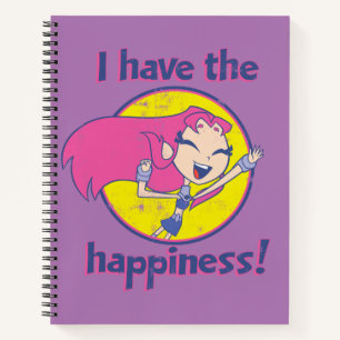 Carnet Teen Titans Go!   Starfire « J'ai le bonheur »