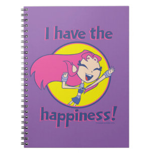 Carnet Teen Titans Go!   Starfire « J'ai le bonheur »