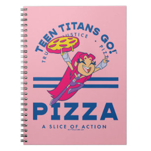 Carnet Teen Titans Go ! Starfire "Truth Justice Pizza"