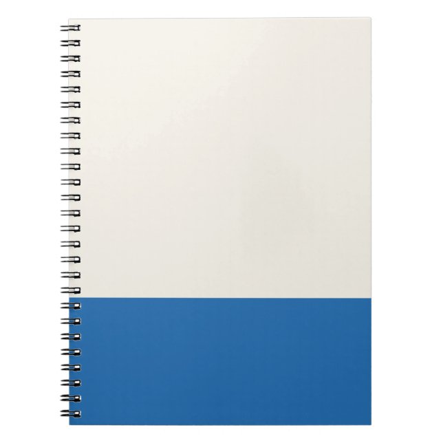 Carnet Teinte beige et bleue (Devant)