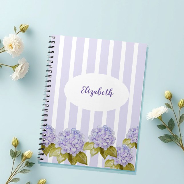 Carnet Teintes d'hortensia violet-bleu (Créateur téléchargé)