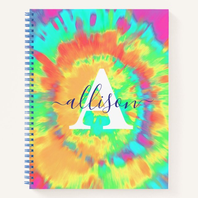 Carnet Teinture personnalisée  (Devant)