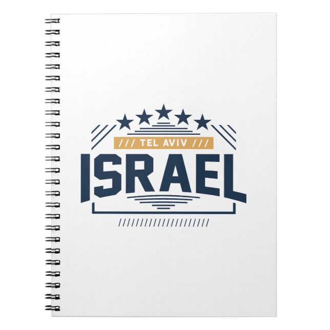 Carnet Tel Aviv Israël Conception de Typographie Urbaine  (Devant)