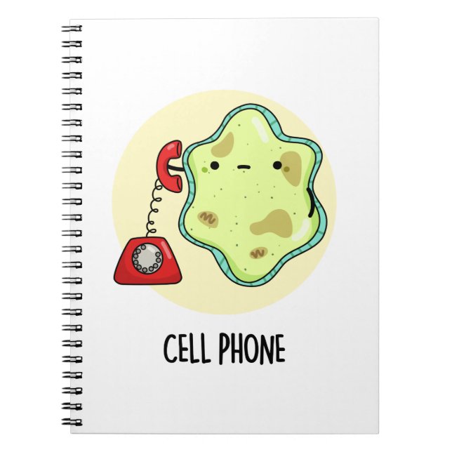 Carnet Téléphone portable Blague Biologie Science Jeu de  (Devant)