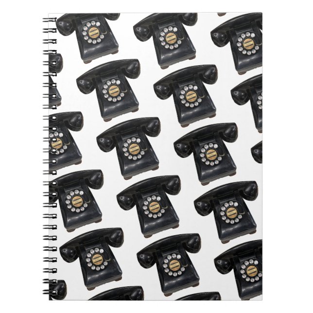 Carnet Téléphone Rotary vintage (Devant)