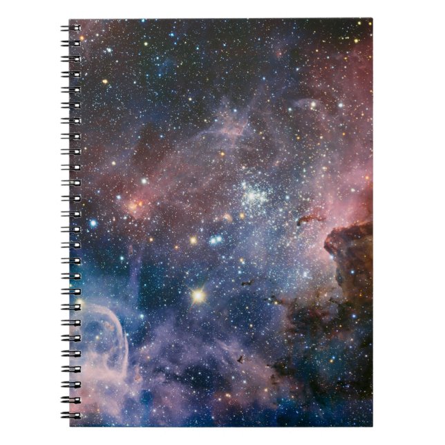 Carnet Télescope Nebula Hubble Carina Rouge et Bleu (Devant)