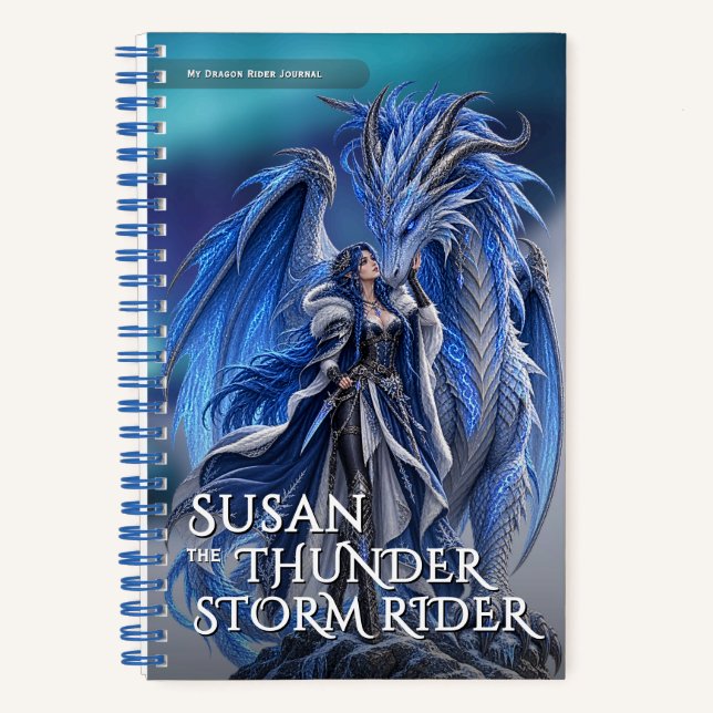Carnet Tempête de fantasy Dragon Aventure mythique (Recto)