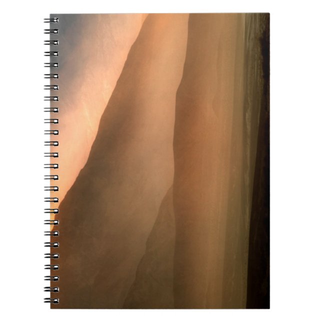Carnet Tempête de sable aux dunes de sable de mesquite, (Devant)