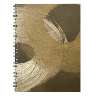 Carnet Tempête de sable circulaire dans le brun bronzage