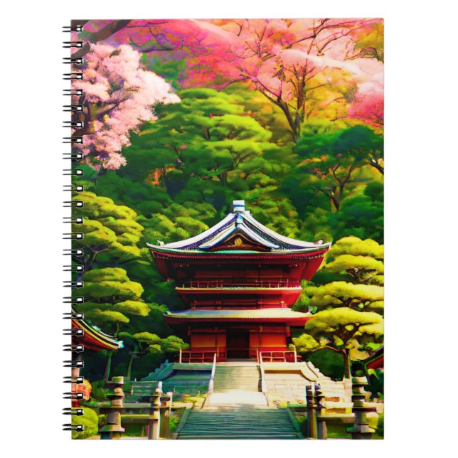 Carnet Temple Cherry Blossom (Devant)