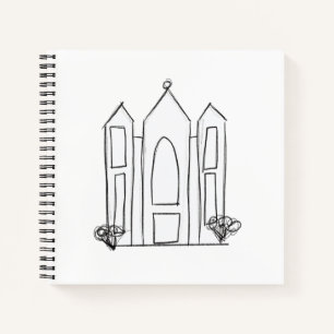 Carnet Temple mormon simple moderne LDS Salt Lake City