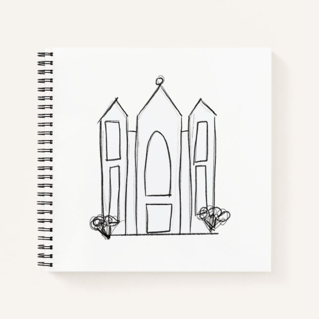 Carnet Temple mormon simple moderne LDS Salt Lake City (Devant)