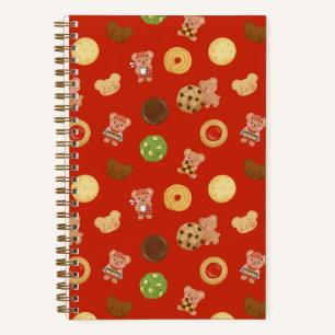 Carnet Temps des cookies nounours rouge