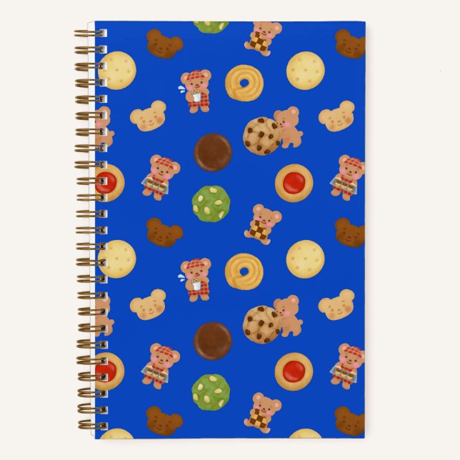 Carnet Temps des cookies Teddy Bear Bleu (Recto)