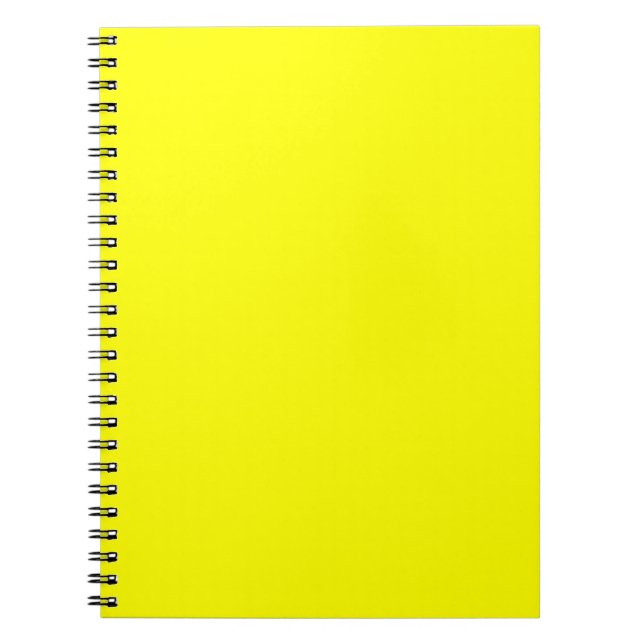Carnet Tendance citron jaune uni couleur | Élégant (Devant)