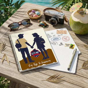 Carnet Tendance cool contemporain moderne écriture spiral