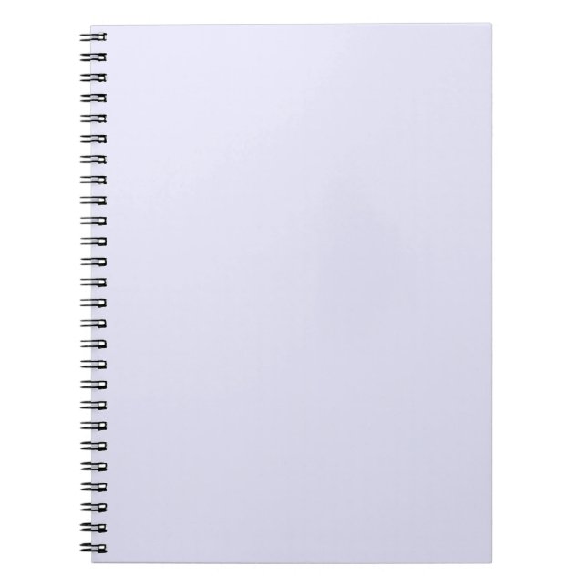 Carnet Tendance Pastel Lavande Couleur Uni | Élégant (Devant)
