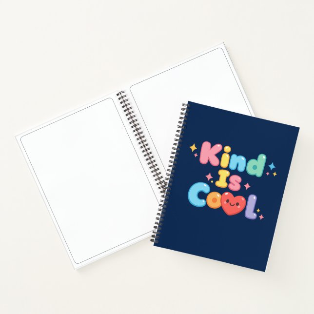Carnet Tendre est Cool Typographie Bulle Rétro Pastel Spi (Intérieur)