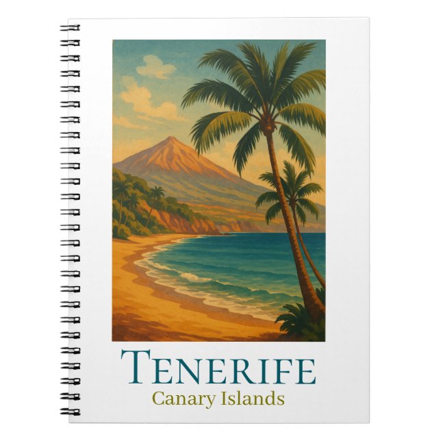 Carnet Tenerife Îles Canaries Mont Teide Île Espagnole (Devant)