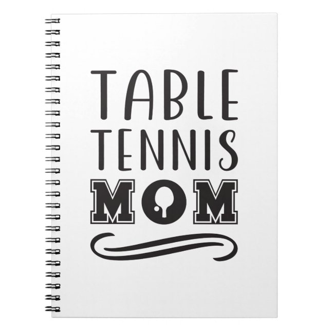 Carnet Tennis de table Maman 2 (Devant)