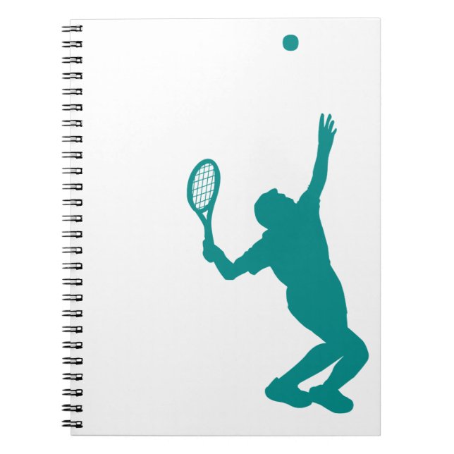 Carnet Tennis vert turquoise (Devant)