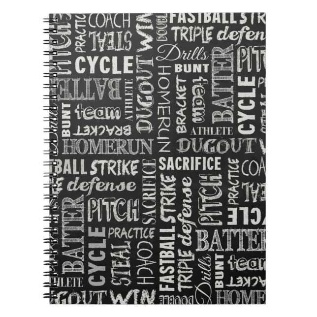 Carnet Termes De Baseball Sur Le Tableau De Bord (Devant)